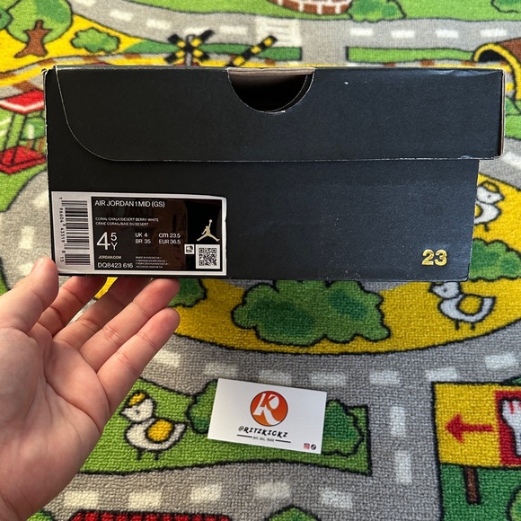 Size 4.5Y/6W Jordan 1 Mid Valentines Day (2023) Sneakers - Picture 10 of 10